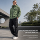 Vanntett herrejakke med hette og oversized passform