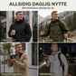 Vanntett herrejakke med hette og oversized passform