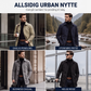 Vanntett trenchcoat i middels lengde for menn
