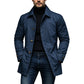 Vanntett trenchcoat i middels lengde for menn