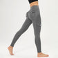 Høytaljede cargo-yogabukser for kvinner