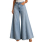 Dame uformelle høyt midje vide jeans