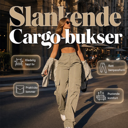 Stilige og slankende cargo-bukser for kvinner