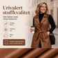 Elegant vestjakke i PU-skinn for kvinner