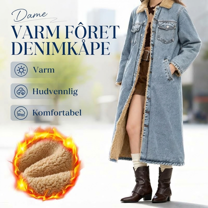 Lang dongseterje for kvinne med varmt fôr