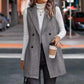 Dobbeltspent blazer-vest for kvinner