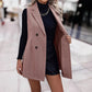 Dobbeltspent blazer-vest for kvinner