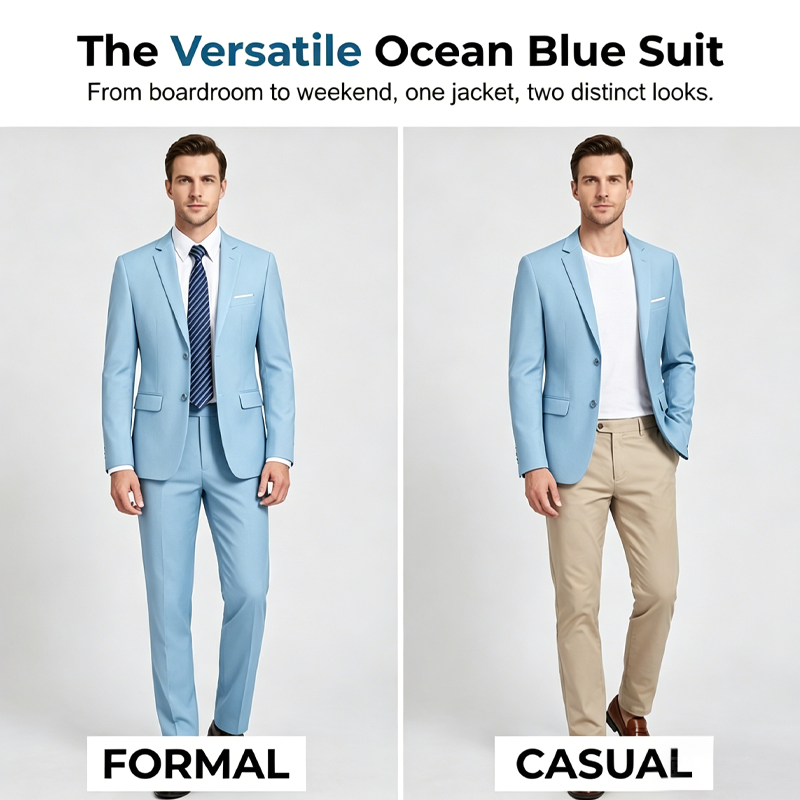 ✨👔50 % RABATT + GRATIS FRAKT🔥 2-delt herredress i moderne passform