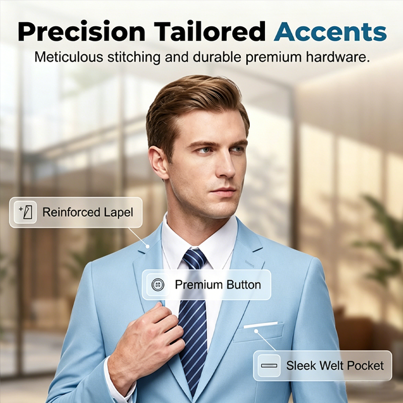 ✨👔50 % RABATT + GRATIS FRAKT🔥 2-delt herredress i moderne passform