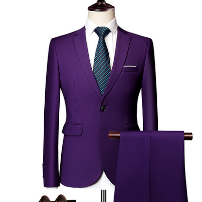 ✨👔50 % RABATT + GRATIS FRAKT🔥 2-delt herredress i moderne passform