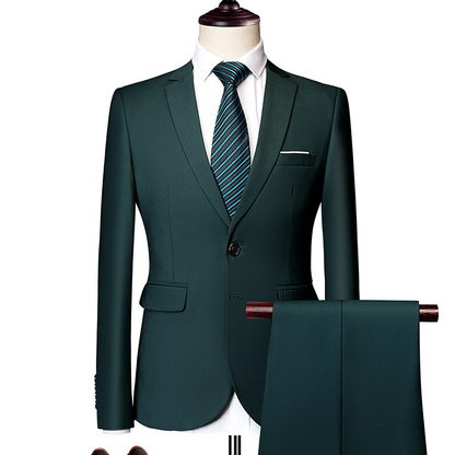 ✨👔50 % RABATT + GRATIS FRAKT🔥 2-delt herredress i moderne passform