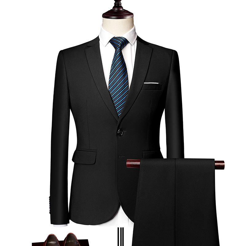 ✨👔50 % RABATT + GRATIS FRAKT🔥 2-delt herredress i moderne passform