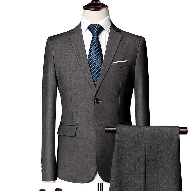 ✨👔50 % RABATT + GRATIS FRAKT🔥 2-delt herredress i moderne passform
