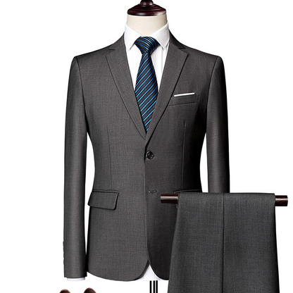 ✨👔50 % RABATT + GRATIS FRAKT🔥 2-delt herredress i moderne passform