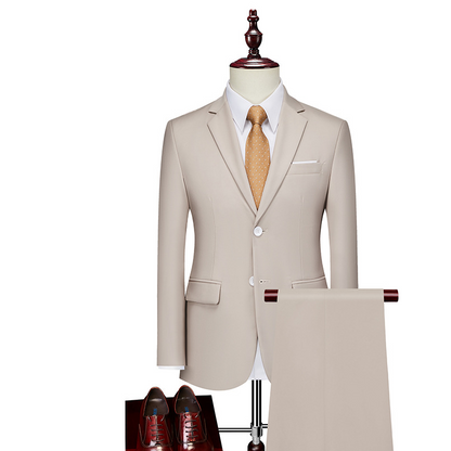 ✨👔50 % RABATT + GRATIS FRAKT🔥 2-delt herredress i moderne passform