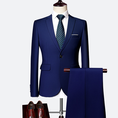 ✨👔50 % RABATT + GRATIS FRAKT🔥 2-delt herredress i moderne passform
