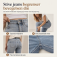 Damejeans med høy midje, retro utføring og utslåtte ben