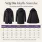 Herrejakke med hette, slim fit, vindtett