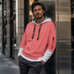 Uformell hettegenser for menn i falsk 2-delt design
