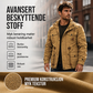 Vintertermisk jakke med avtagbar hette for menn