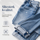 Uformelle rettebena slitte jeans for kvinner
