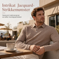 Menns uformell genser med lang erme og pullover