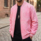 Paisleymønsteret bombejakke for menn, streetwear-stil