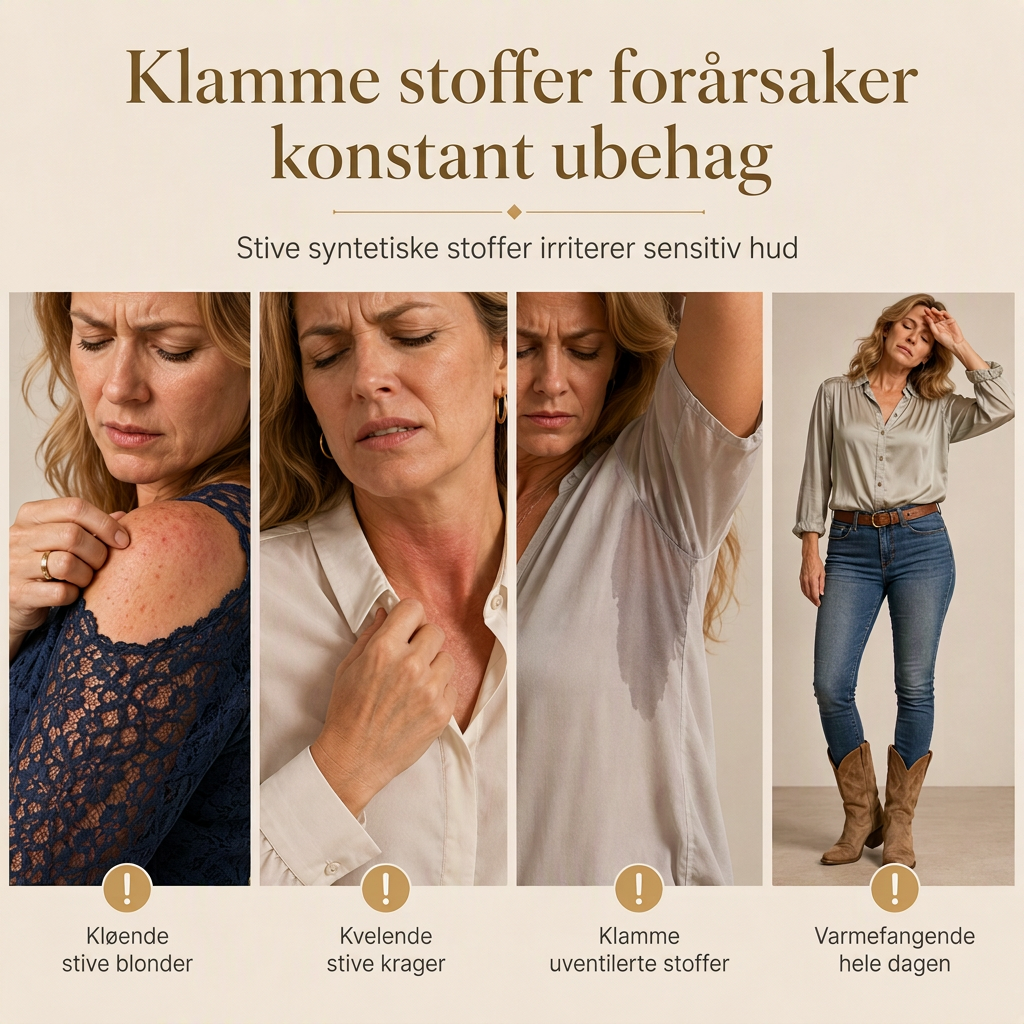 Elegant løstsittende bluse med blonde og lange ermer for kvinner