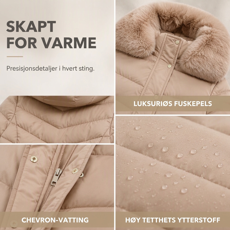 Varmeforsterket vinterparka