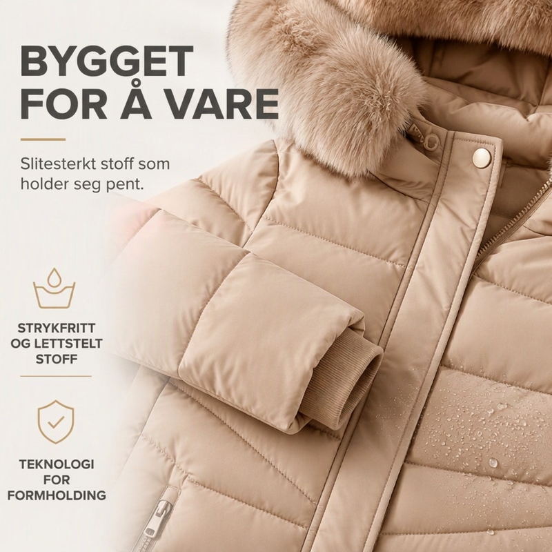 Varmeforsterket vinterparka