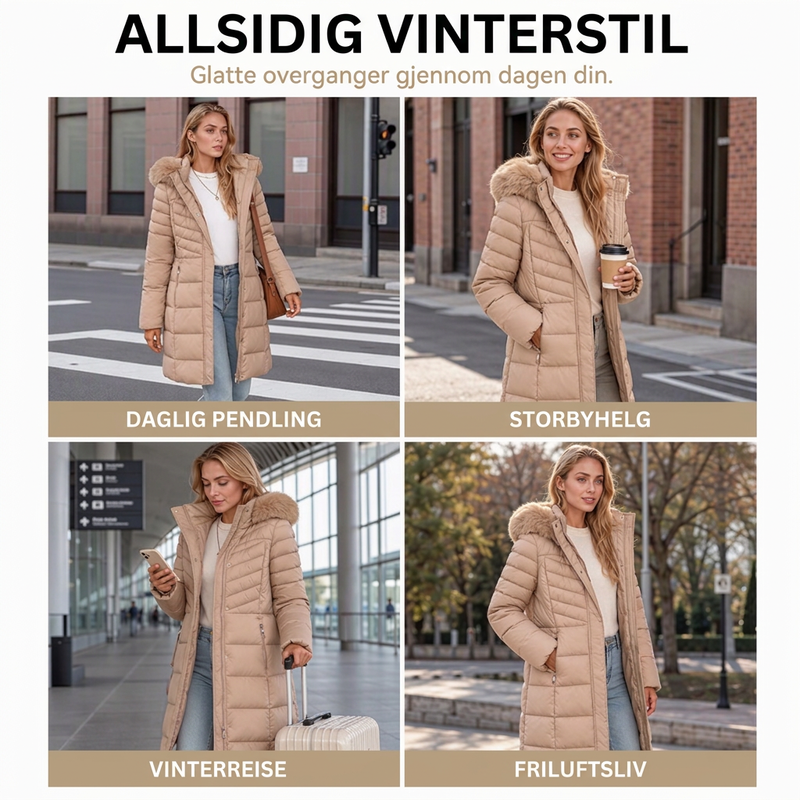 Varmeforsterket vinterparka