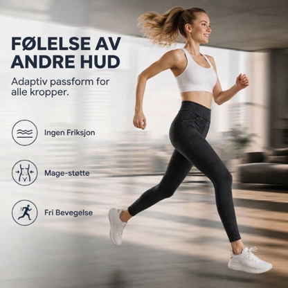 Høytaljede slanke jeans for kvinner