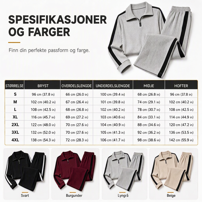 Uformell sweatshirt og vide bukser for kvinner
