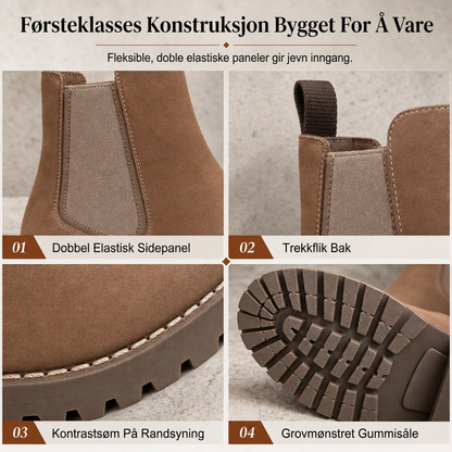 Kvinnelige uformelle og komfortable ankelstøvler