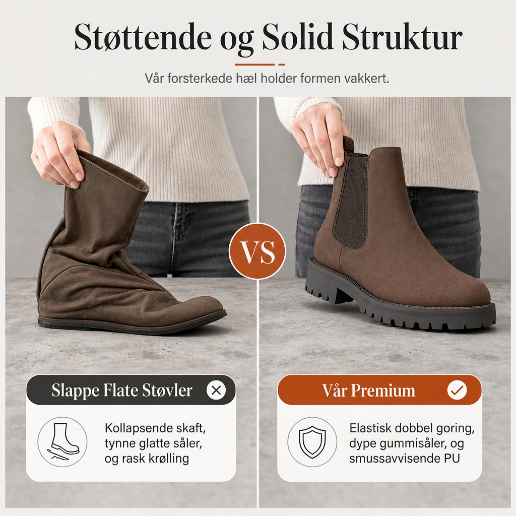 Kvinnelige uformelle og komfortable ankelstøvler