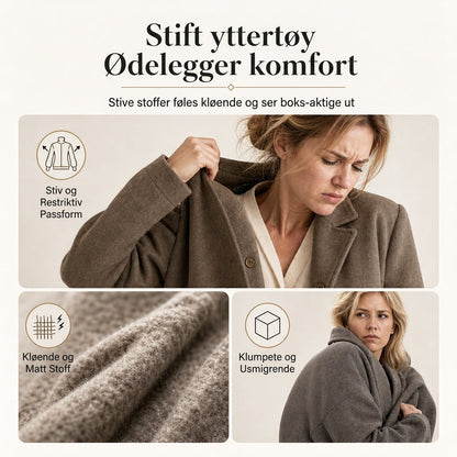 Kvinner uformell kordfløyel V-hals kåpe