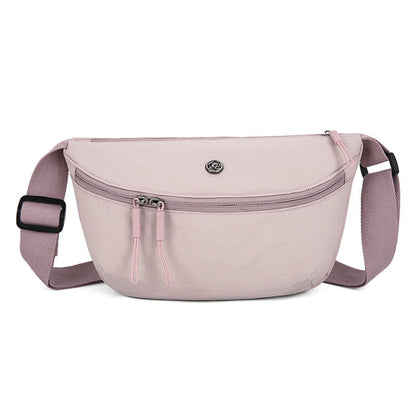 Minimalistisk halvmåne-crossbodyveske