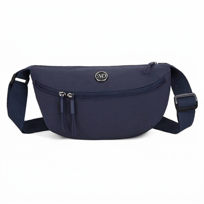 Minimalistisk halvmåne-crossbodyveske