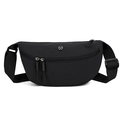 Minimalistisk halvmåne-crossbodyveske