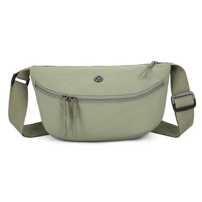 Minimalistisk halvmåne-crossbodyveske