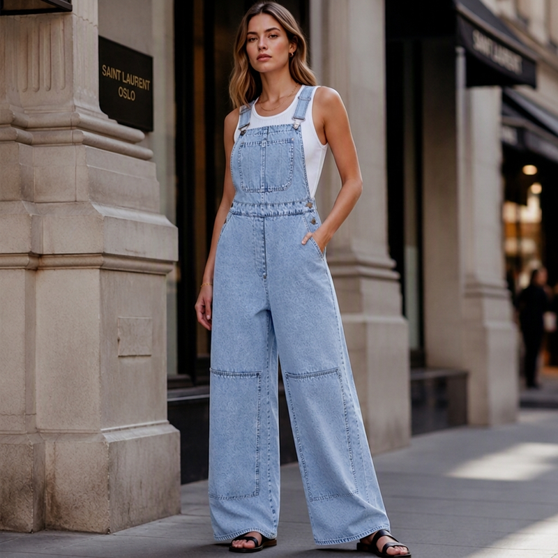 Flatterende dongeridress