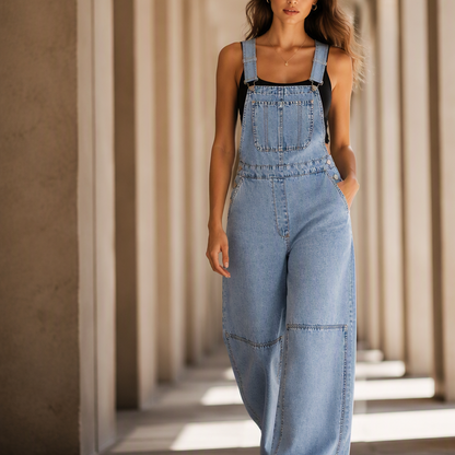 Flatterende dongeridress