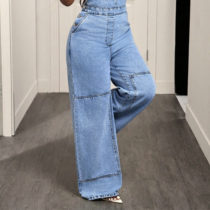 Flatterende dongeridress