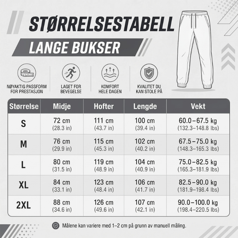 Uformelle snørebukser for menn med lommer