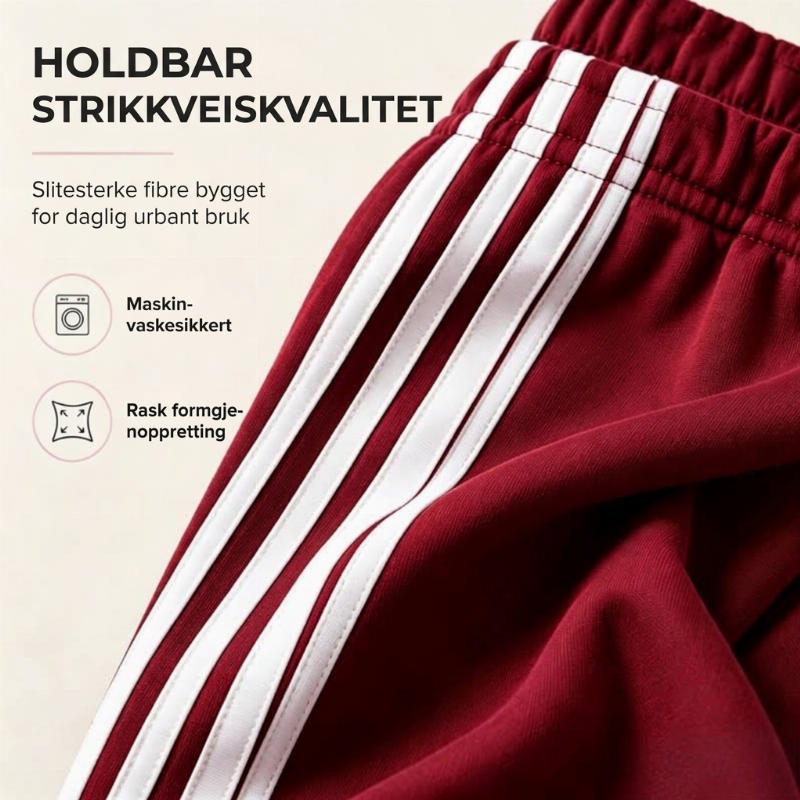 Dame vidbukser med sidestriper