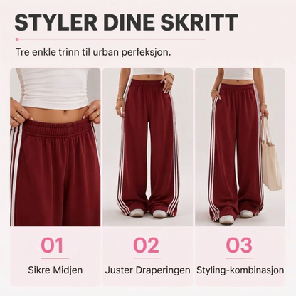 Dame vidbukser med sidestriper
