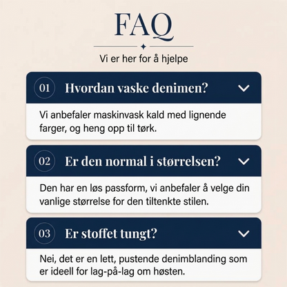 Dame langermet dongerigenser med halvt glidelås