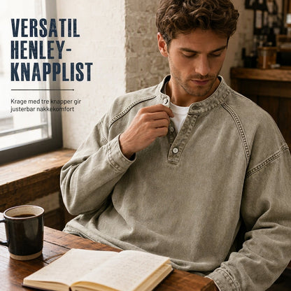 Gensre i vintage-stil, løstsittende og uformell for menn