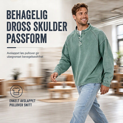 Gensre i vintage-stil, løstsittende og uformell for menn
