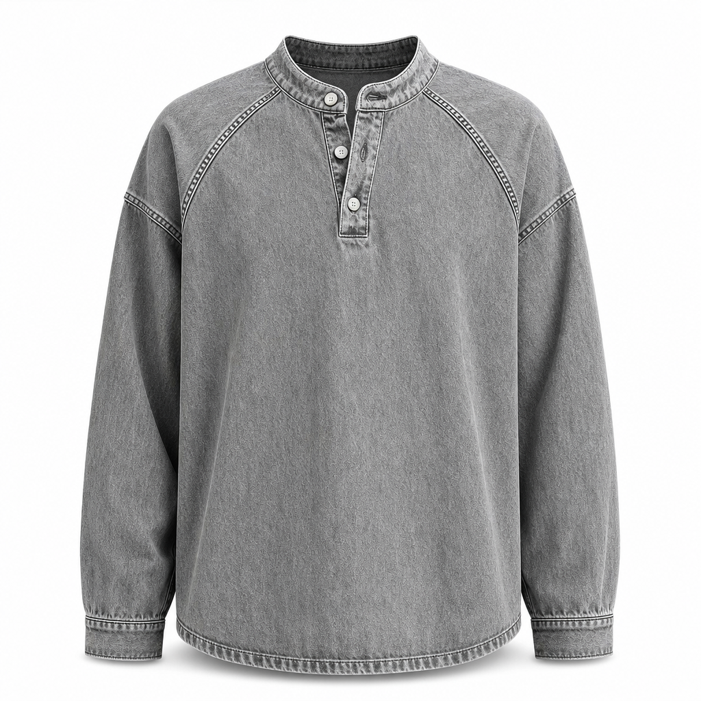 Gensre i vintage-stil, løstsittende og uformell for menn